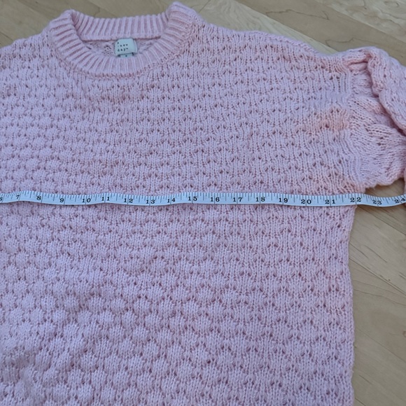 a new day Light Pink Textured Crew Neck Sweater - Picture 2 of 5
